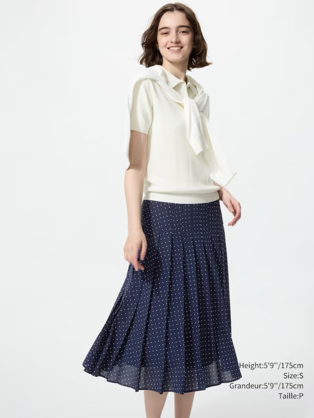 Uniqlo Chiffon Pleated Midi Skirt